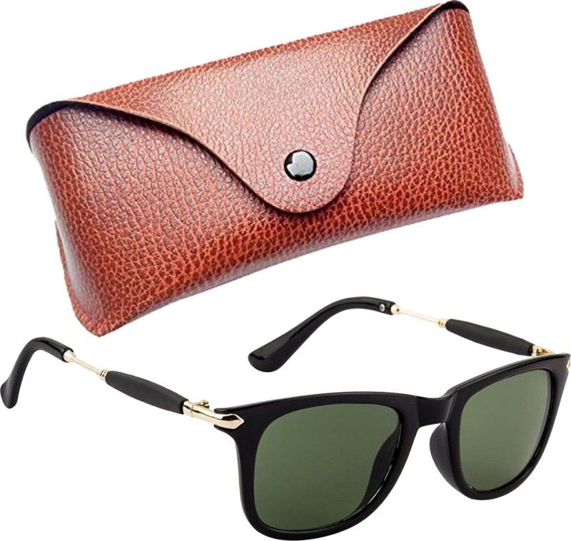 UV Protection Wayfarer, Retro Square, Rectangular Sunglasses (54)  (For Men & Women, Green)