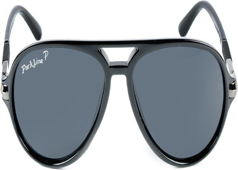 Polarized Oval Sunglasses (56)  (For Boys & Girls, Black)