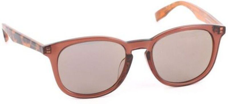 Mirrored Retro Square Sunglasses (53)  (For Men & Women, Golden)