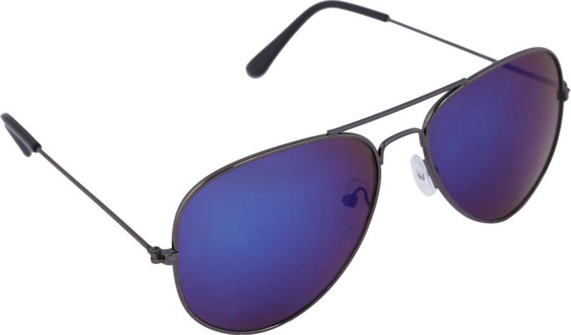 Aviator Sunglasses (58)  (For Men, Blue)