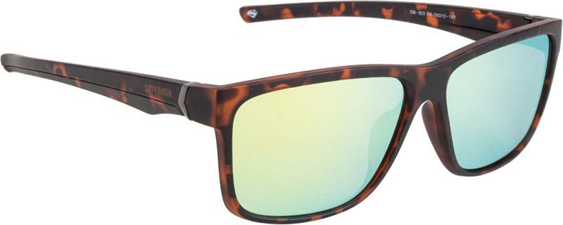 Mirrored, UV Protection Wayfarer Sunglasses (58)  (For Men & Women, Green)