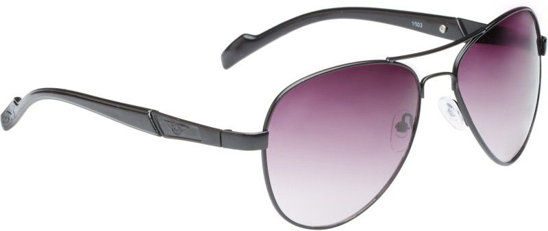 Gradient, UV Protection Aviator Sunglasses (Free Size)  (For Men, Violet)