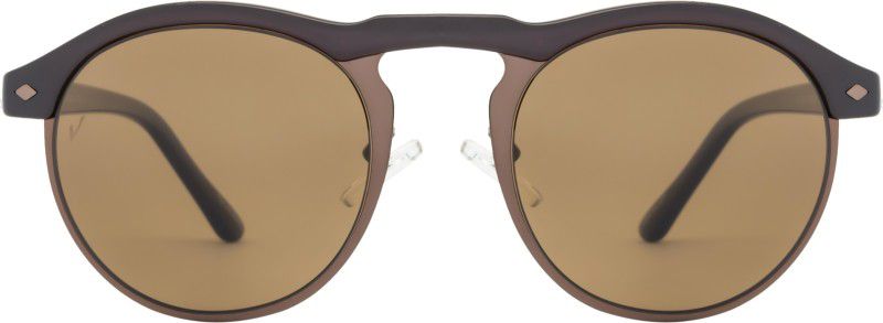 Polarized Aviator Sunglasses (65)  (For Men, Brown)