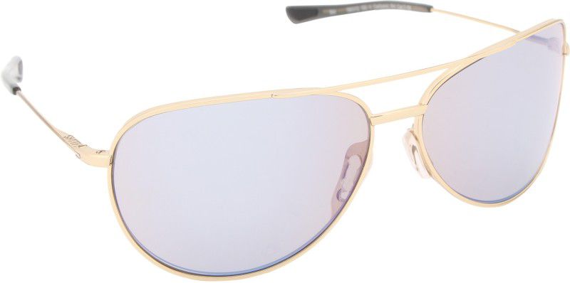 Polarized Aviator Sunglasses (58)  (For Men & Women, Violet)