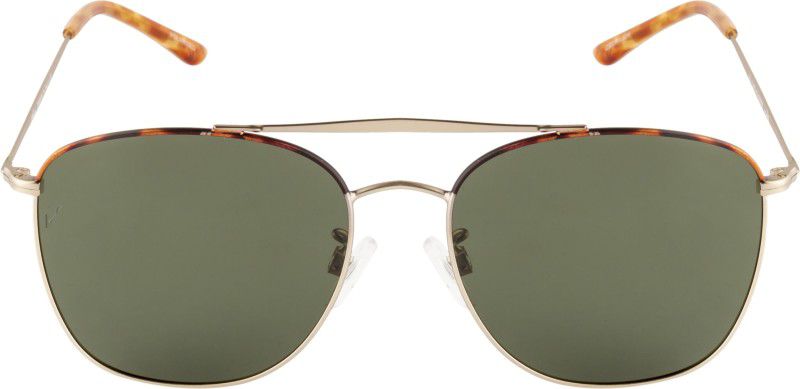 Polarized Round Sunglasses (56)  (For Men, Green)