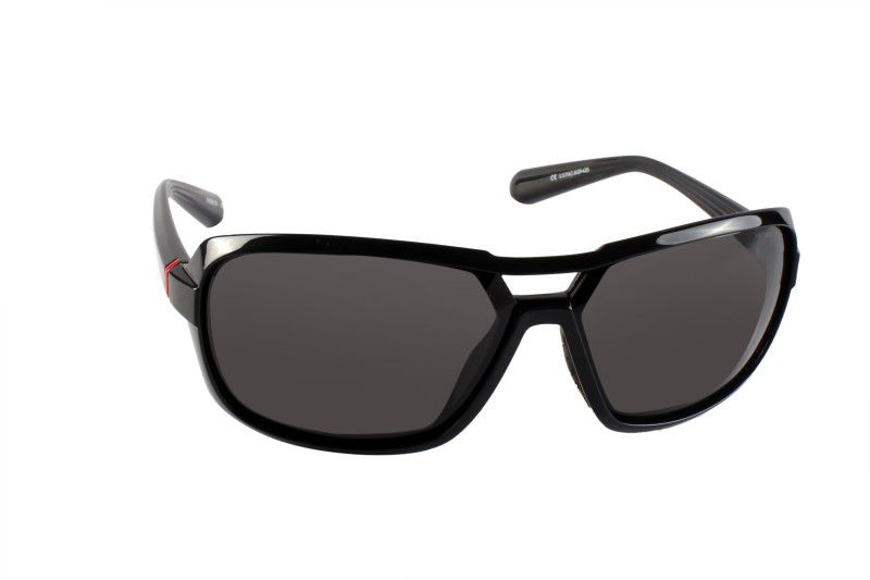 Gradient Rectangular Sunglasses (62)  (For Men & Women, Grey)