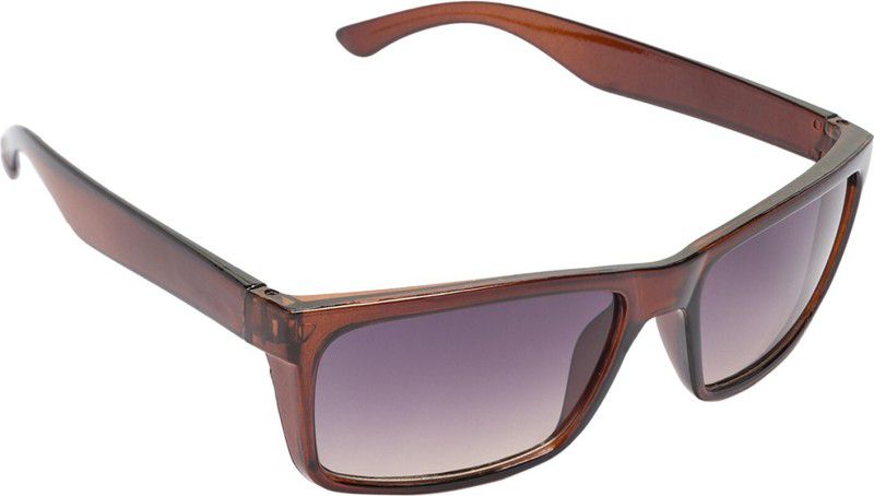 UV Protection, Gradient Rectangular Sunglasses (58)  (For Men & Women, Brown)