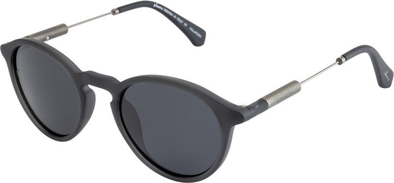Polarized Oval Sunglasses (65)  (For Men, Black)