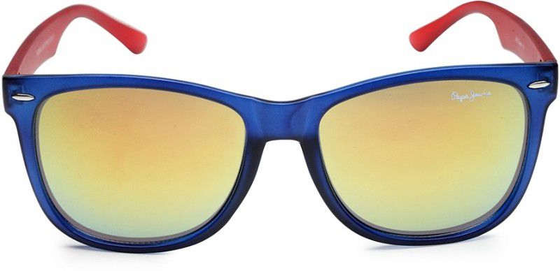 UV Protection Wayfarer Sunglasses (57)  (For Men, Yellow)