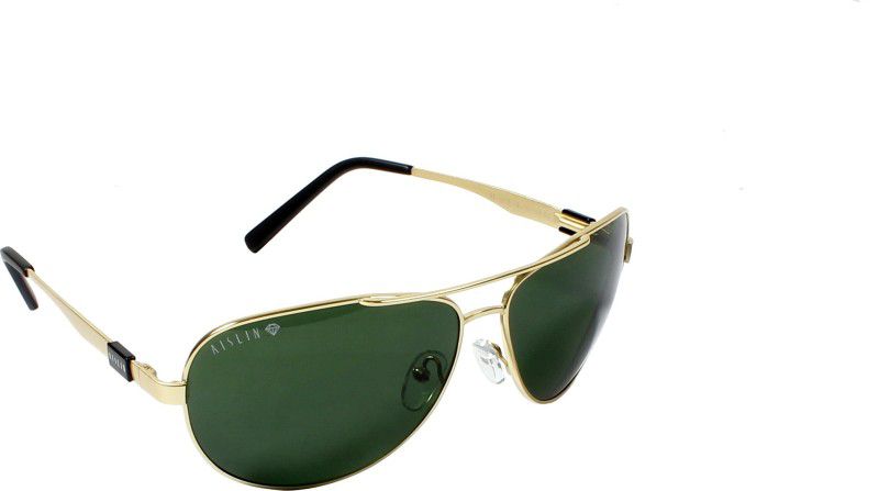 UV Protection Aviator Sunglasses (63)  (For Men & Women, Green)