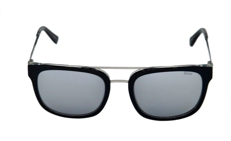 UV Protection Rectangular Sunglasses (56)  (For Men & Women, Silver)