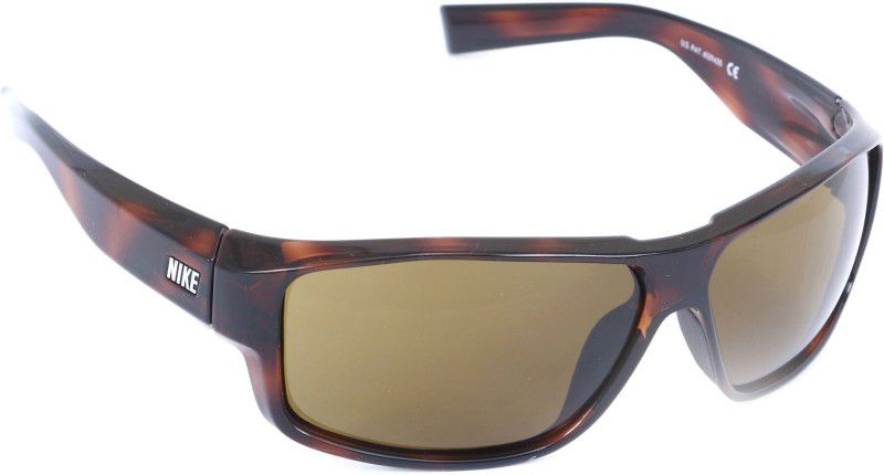 Gradient Rectangular Sunglasses (65)  (For Men & Women, Brown)