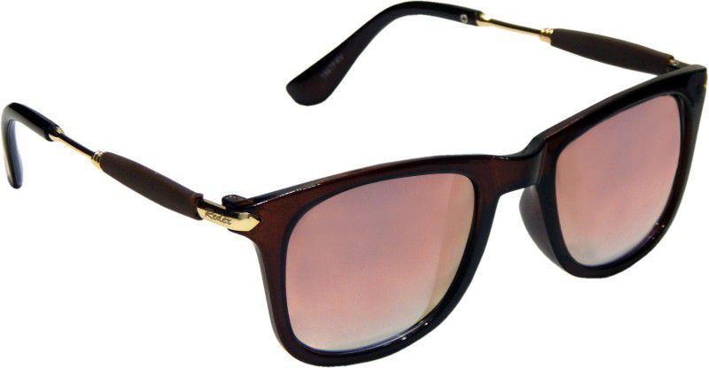 Mirrored Wayfarer Sunglasses (66)  (For Men & Women, Pink)
