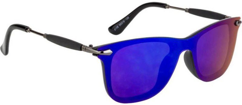 Polarized Wayfarer Sunglasses (Free Size)  (For Men, Blue)