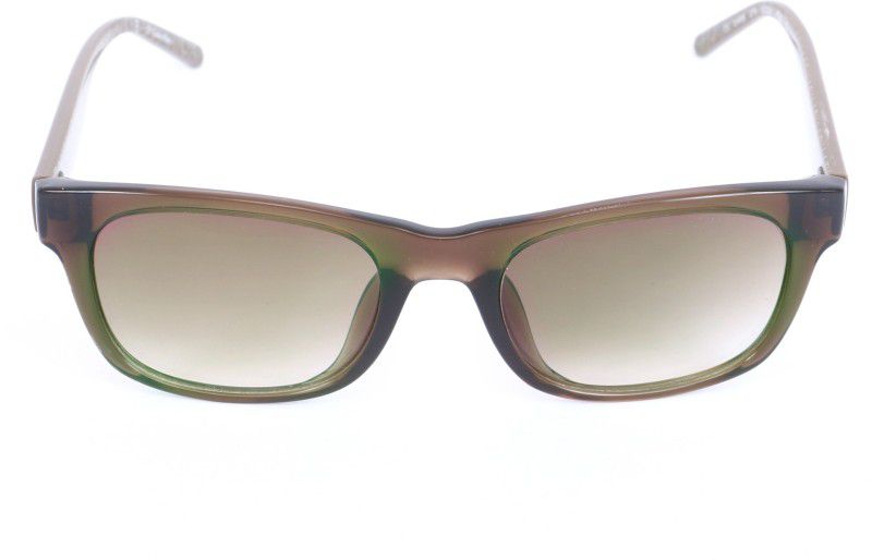 Gradient Retro Square Sunglasses (52)  (For Men & Women, Grey)
