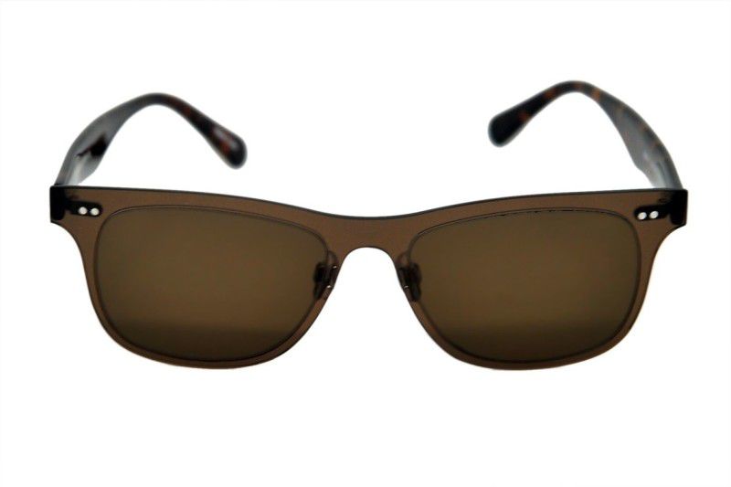UV Protection Rectangular Sunglasses (53)  (For Men & Women, Brown)