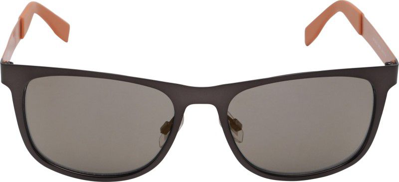 Mirrored Wayfarer Sunglasses (54)  (For Men & Women, Brown)