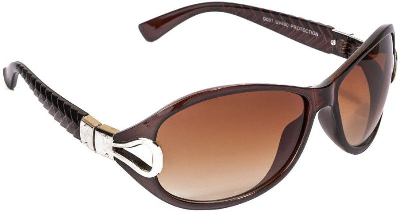 Over-sized Sunglasses (58)  (For Women, Brown)
