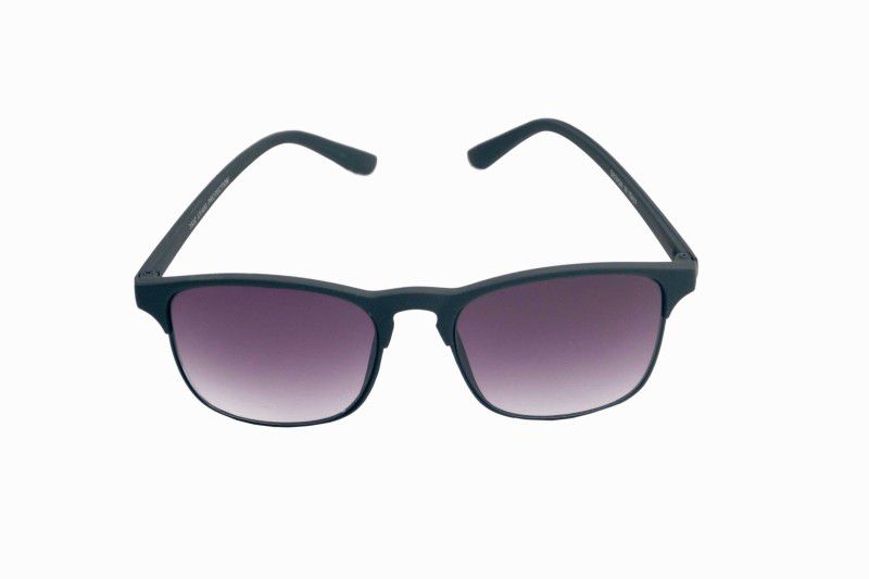 UV Protection Clubmaster Sunglasses (55)  (For Men & Women, Violet)