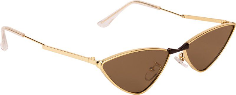 UV Protection Cat-eye Sunglasses (60)  (For Men & Women, Brown)