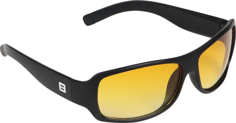 UV Protection, Night Vision Sports Sunglasses (55)  (For Men & Women, Yellow)