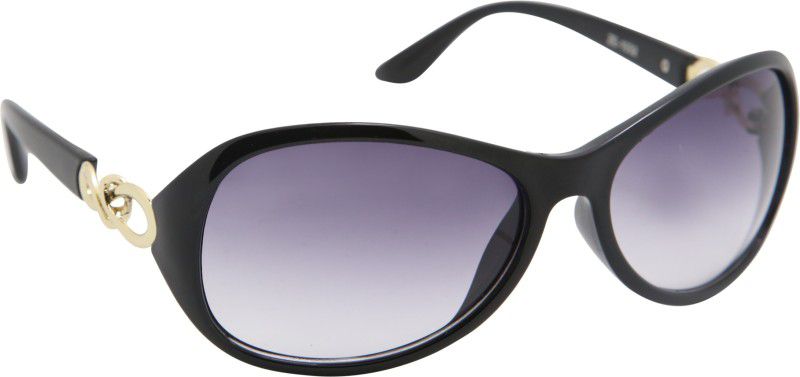 UV Protection Over-sized Sunglasses (55)  (For Men & Women, Black)