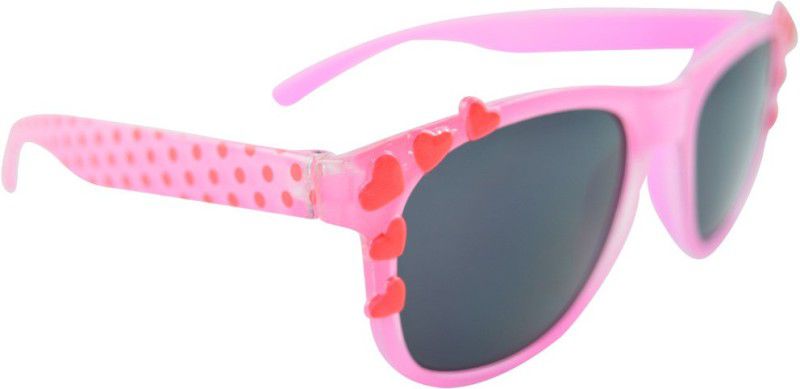 UV Protection Over-sized Sunglasses  (For Boys, Pink, Black)