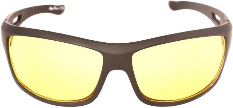 UV Protection Round Sunglasses (56)  (For Men, Yellow)