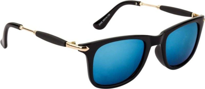 Polarized, Gradient, UV Protection Wayfarer Sunglasses (Free Size)  (For Men & Women, Blue)