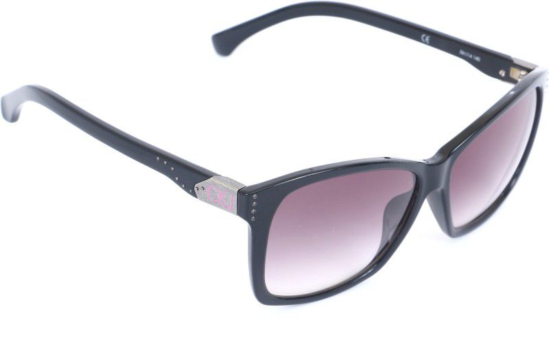 Gradient Rectangular Sunglasses (56)  (For Men & Women, Pink)