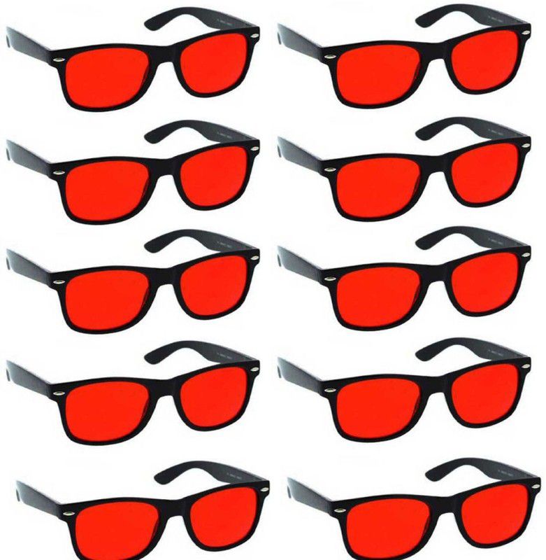UV Protection Wayfarer Sunglasses (53)  (For Men & Women, Red)