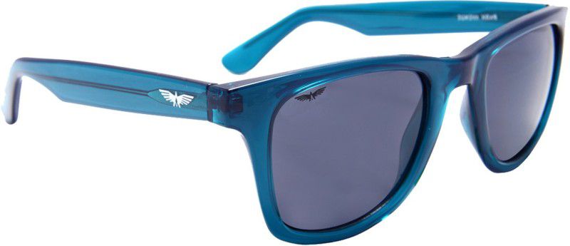 Polarized, UV Protection Rectangular Sunglasses (52)  (For Men & Women, Blue)