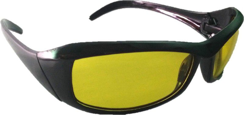UV Protection Sports Sunglasses (44)  (For Men, Yellow)
