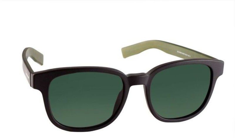 Gradient Retro Square Sunglasses (52)  (For Men & Women, Green)