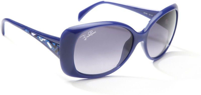 Gradient Oval Sunglasses (Free Size)  (For Women, Blue)
