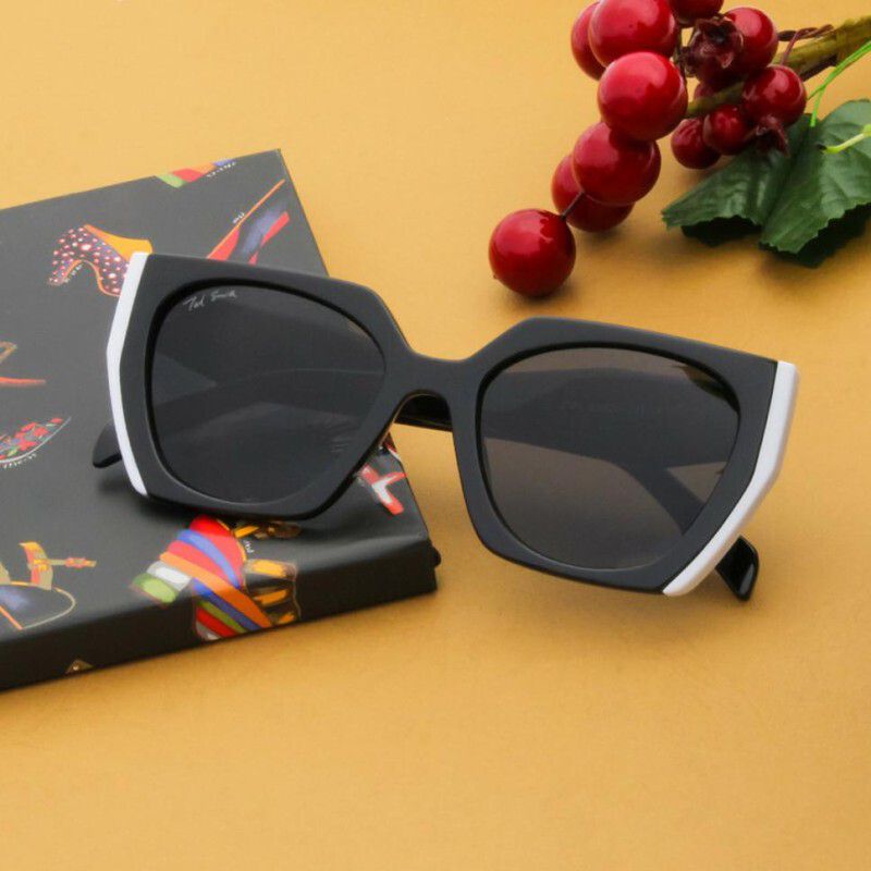 UV Protection Cat-eye Sunglasses (53)  (For Men & Women, Black)