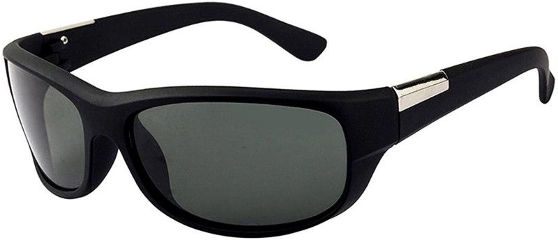 UV Protection Sports Sunglasses (52)  (For Men & Women, Black)
