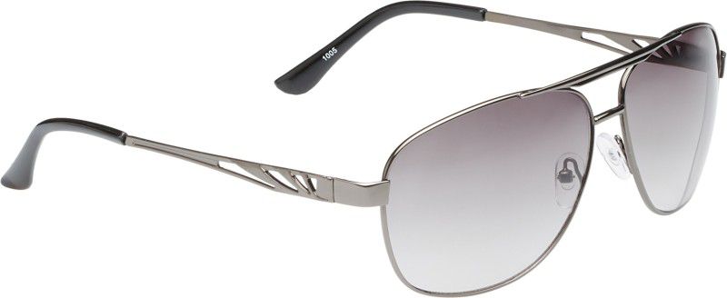 Gradient, UV Protection Aviator, Oval, Round Sunglasses (52)  (For Men & Women, Grey, Blue)