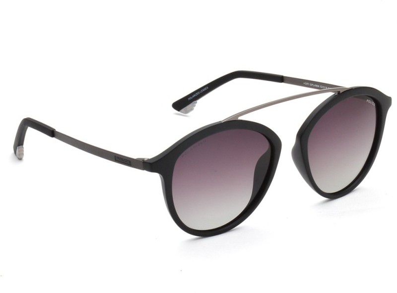 Polarized Round Sunglasses (52)  (For Men, Grey)