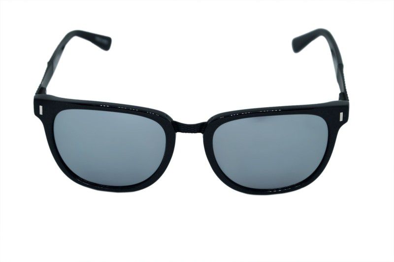 UV Protection Rectangular Sunglasses (55)  (For Men & Women, Silver)