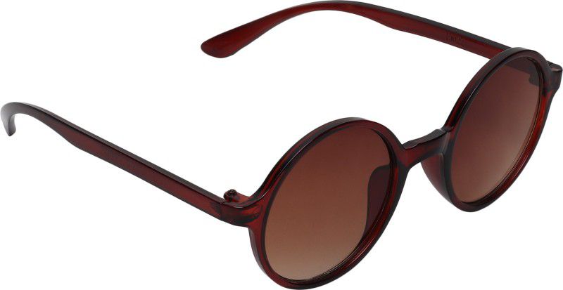 UV Protection, Gradient Round Sunglasses (43)  (For Men & Women, Brown)