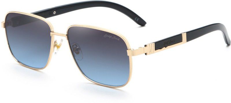 UV Protection Retro Square Sunglasses (52)  (For Women, Blue)