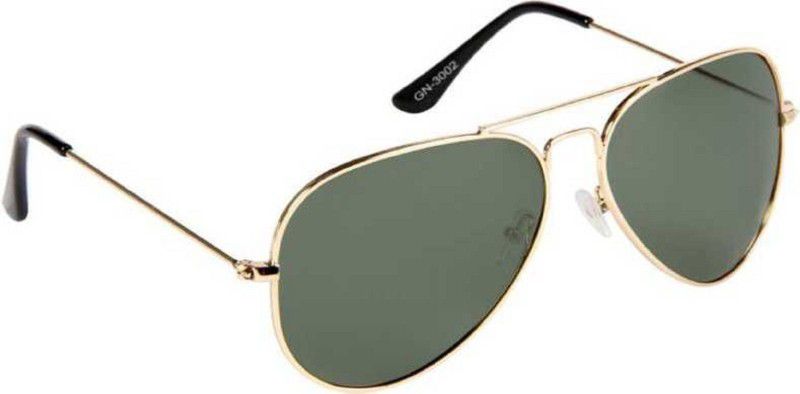 Gradient, UV Protection, Others, Polarized, Mirrored Aviator Sunglasses (50)  (For Boys & Girls, Green)