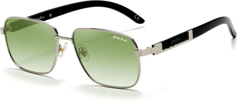 UV Protection Retro Square Sunglasses (52)  (For Women, Green)