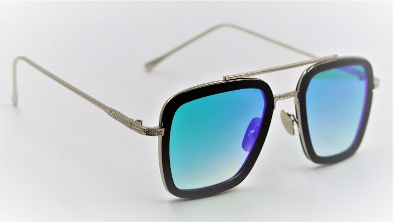 UV Protection Wayfarer, Sports, Shield, Retro Square, Clubmaster Sunglasses (Free Size)  (For Men, Green)