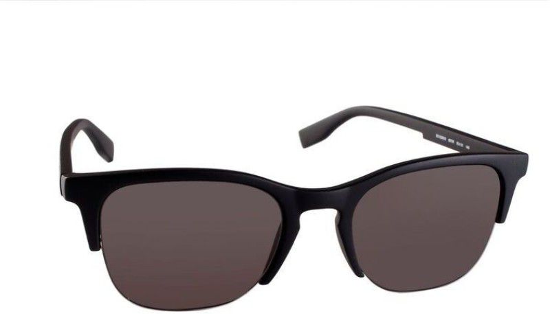 Gradient Clubmaster Sunglasses (53)  (For Men & Women, Grey)