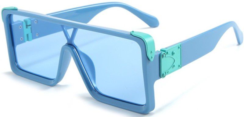UV Protection Retro Square Sunglasses (62)  (For Men & Women, Blue)
