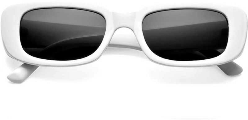 Gradient, UV Protection, Polarized, Mirrored Rectangular Sunglasses (55)  (For Men & Women, Green)