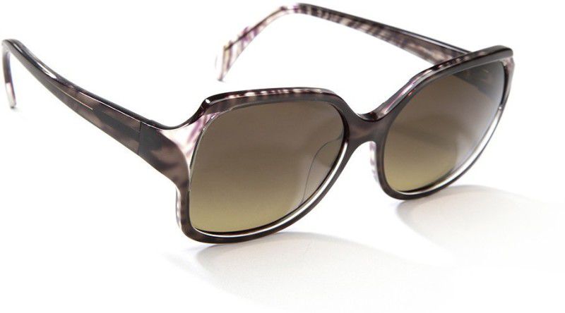 Gradient Over-sized Sunglasses (Free Size)  (For Women, Grey, Brown)