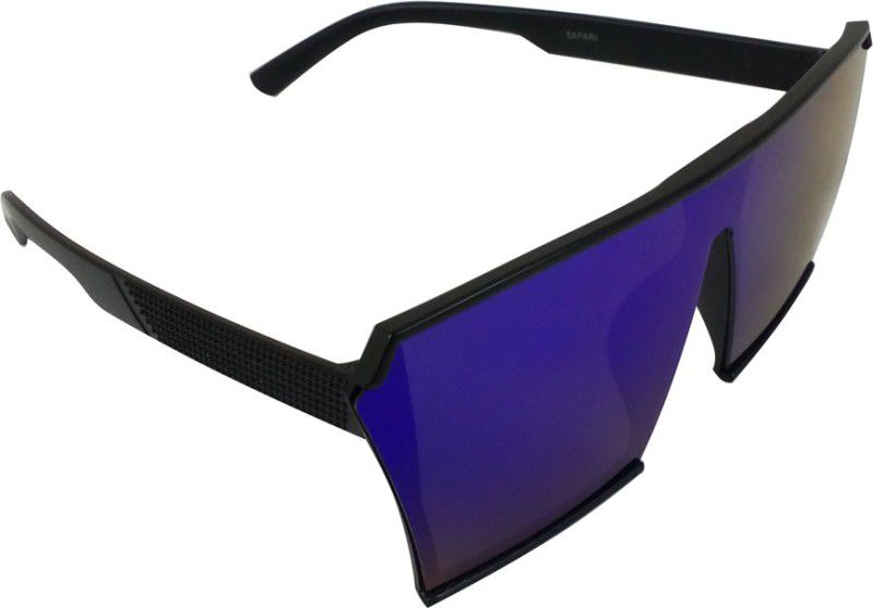 Polarized Over-sized Sunglasses (Free Size)  (For Boys, Blue)